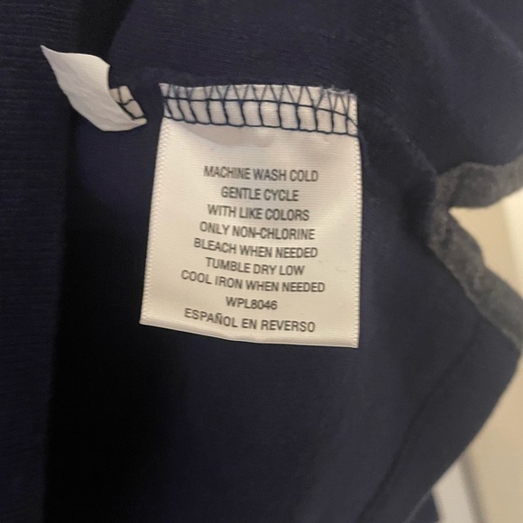 Charter Club navy blue sweater size medium quarter-zip - Picture 6 of 7